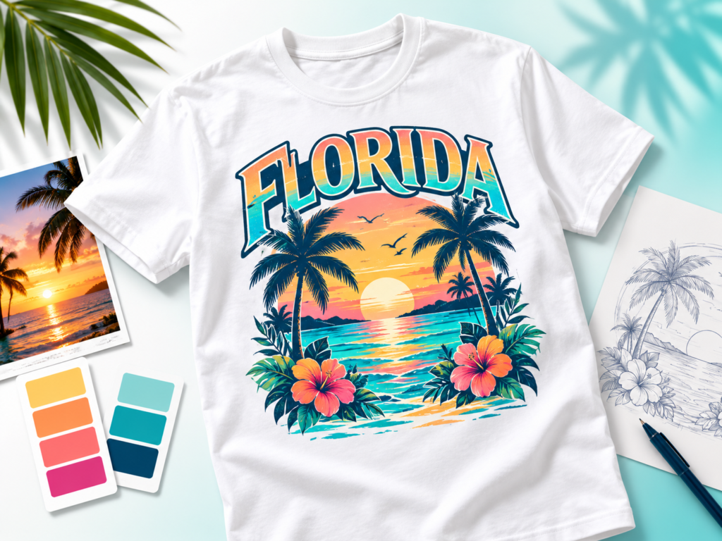 A custom Florida T-shirt